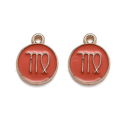 Alloy Enamel Pendants ENAM-S124-01B-12B-1