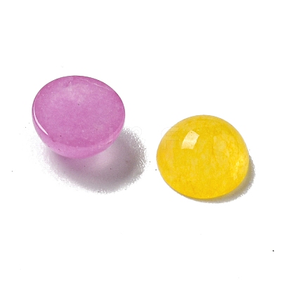 Dyed Natural White Jade Cabochons G-Q173-01B-19-1