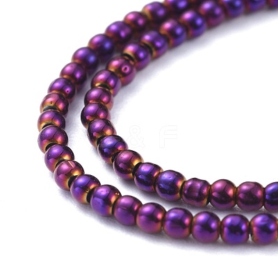 Electroplate Glass Beads Strands EGLA-K014-A-FP03-1