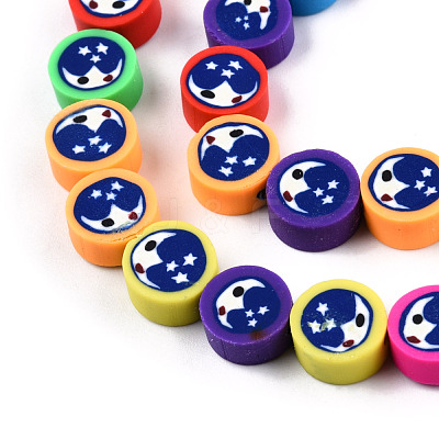 Handmade Polymer Clay Beads Strands CLAY-T020-38-1