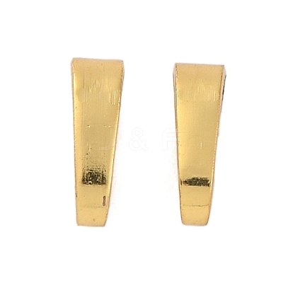 Rack Plating Brass Snap on Bails KK-Z070-34A-G-1