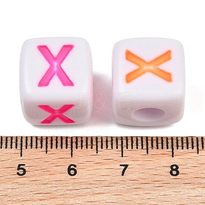 Opaque Acrylic Enamel European Beads AC-ACBA1794-04X-1