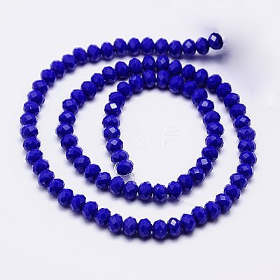 Imitation Jade Glass Bead Strands X-GLAA-F001-3x2mm-01-1