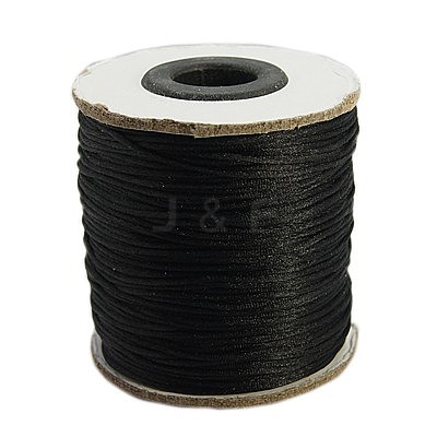 Nylon Satin Rattail Cords X-NWIR-I002-02-1