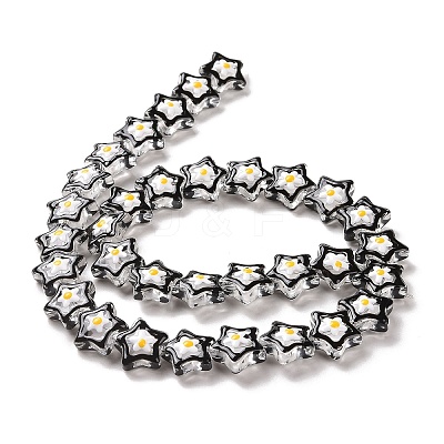 Transparent Glass Beads Strands LAMP-K037-07C-1