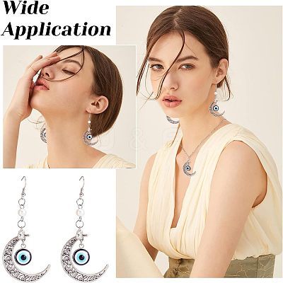 Alloy Hollow Moon Big Pendants FIND-NB0002-45-1