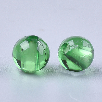 Transparent Plastic Beads KY-T005-6mm-637-1