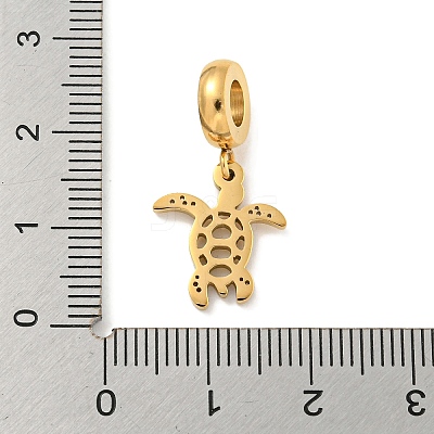 304 Stainless Steel European Dangle Charms STAS-U005-18G-1