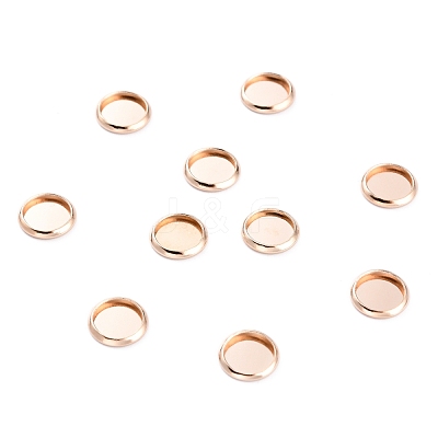 304 Stainless Steel Cabochon Settings STAS-Y001-12A-RG-1