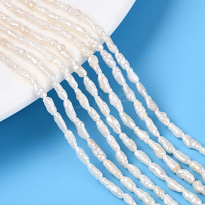 1 Strand Natural Cultured Freshwater Pearl Beads Strands PEAR-PA0001-14-1