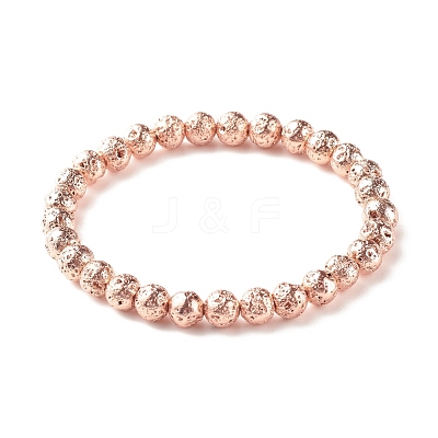 Natural Crackle Quartz & Lava Rock Braided Bead Bracelets Set BJEW-JB07212-02-1