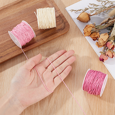 60M 3 Colors Round Waxed Polyester Cord OCOR-DR0001-28B-1