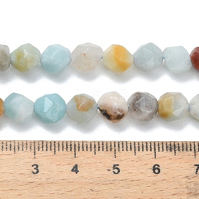 Natural Flower Amazonite Beads Strands G-F826-D01-01-1