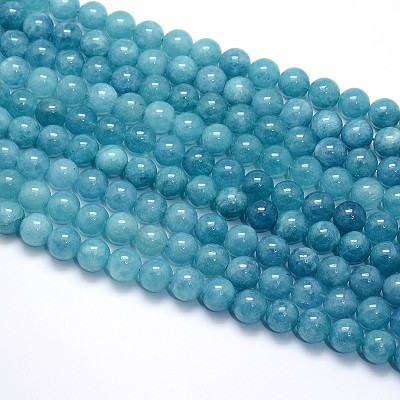Natural Blue Quartz Beads Strands G-O047-07-4mm-1