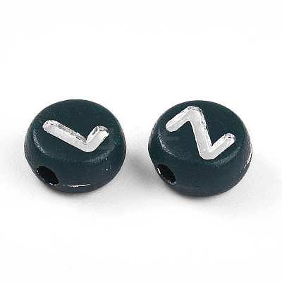 Opaque Acrylic Beads OACR-H046-02E-1