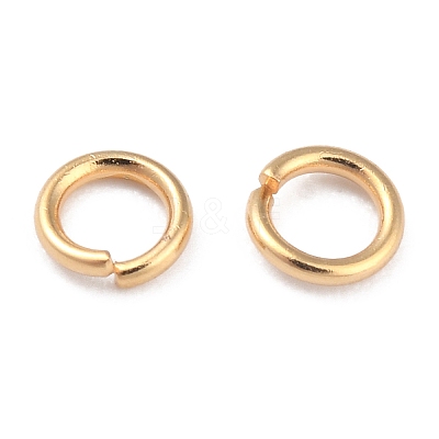 Rack Plating Brass Open Jump Rings X-KK-O139-18E-G-1