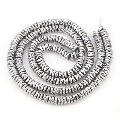 Electroplate Non-magnetic Synthetic Hematite Beads Strands X-G-T061-179K-1
