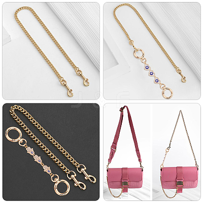 1 Set Alloy Enamel Evil Eye Links Bag Strap Extenders FIND-WR0006-09-1