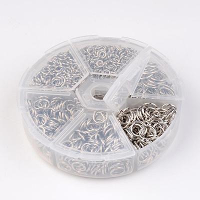 1600 pcs Iron Open Jump Rings IFIN-MSMC010-04P-1