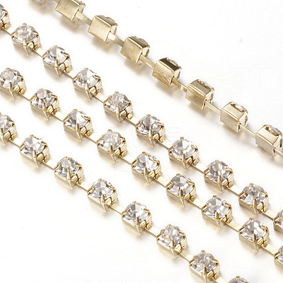 Iron Rhinestone Strass Chains CHC-T002-SS6-01C-1-1