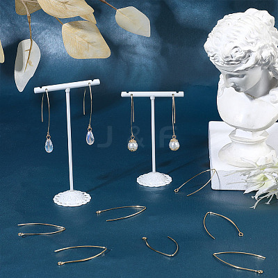 80Pcs Brass Earring Hooks KK-CN0002-32-1