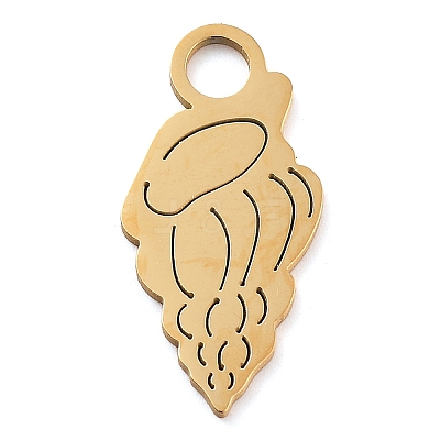 304 Stainless Steel Pendants STAS-M076-03G-1