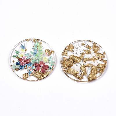 Transparent Epoxy Resin Pendants X-KY-S163-138-1