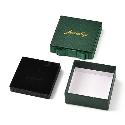 Square & Word Jewelry Cardboard Jewelry Boxes CBOX-C015-01B-02-1