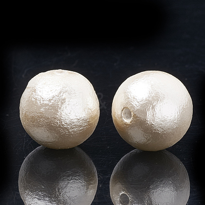 Compressed Cotton Pearl Beads WOVE-S114-16mm-12-1
