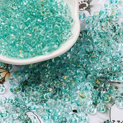 3/0 Baking Paint Transparent Colours Glass Round Beads SEED-L011-13A-03-1