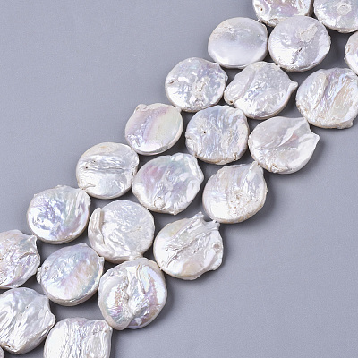 Natural Baroque Pearl Keshi Pearl Beads Strands PEAR-S016-006-1