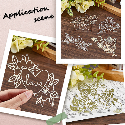3 Sets 3 Styles Vintage Lace Cut Scrapbook Paper Pads DIY-GF0011-40-1