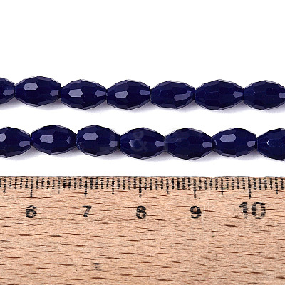 Opaque Solid Color Glass Beads Strands LS-GLAA-N071-01A-C09-1