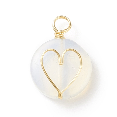 Opalite Pendants PALLOY-JF01751-04-1