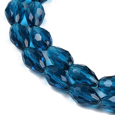 Transparent Glass Beads Strands X-EGLA-N013-T10mm-D25-1