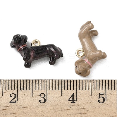 Alloy Enamel Pendants ENAM-F156-07G-02-1