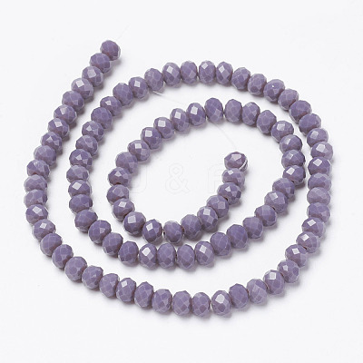 Opaque Solid Color Glass Beads Strands EGLA-A034-P2mm-D11-1