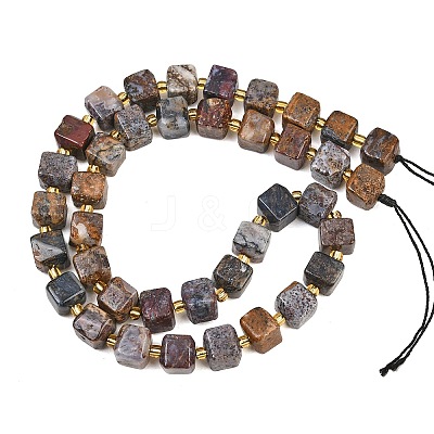 Natural Pietersite Beads Strands G-F832-A10-01-1
