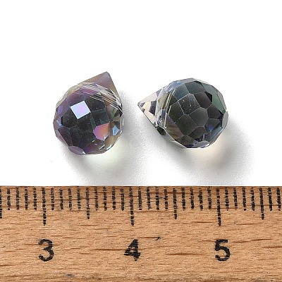 Electroplated Glass Beads GLAA-K062-01A-FR08-1