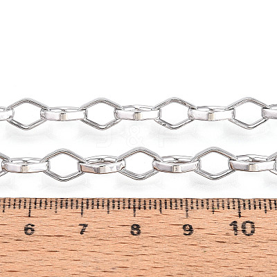 Brass Rhombus Link Chains CHC-T018-44P-1