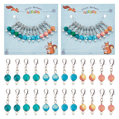 Round Stitch Markers HJEW-AB00283-1