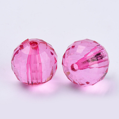 Transparent Acrylic Beads TACR-Q254-22mm-V08-1
