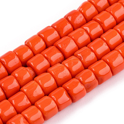 Opaque Solid Glass Bead Strands GLAA-N047-09-F02-1