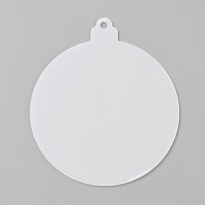 Transparent Acrylic Big Pendants TACR-WH20003-04-1