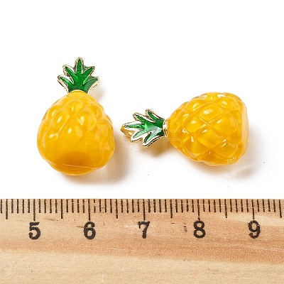 Brass Handmade Lampwork Pendants KK-D323-01A-01-1