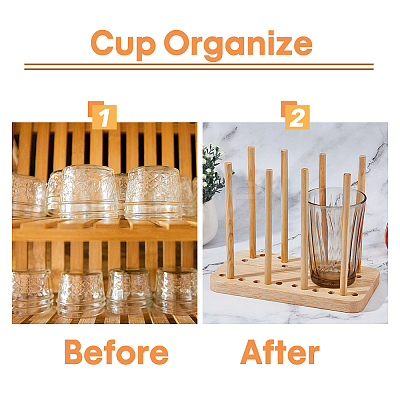 Wood Adjustable Cup Lid Holder ODIS-WH0043-88-1