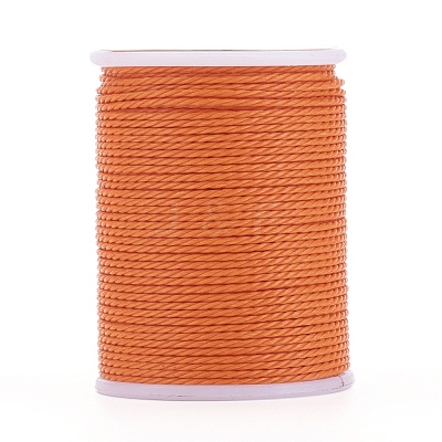 Round Waxed Polyester Cord YC-G006-01-1.0mm-07-1