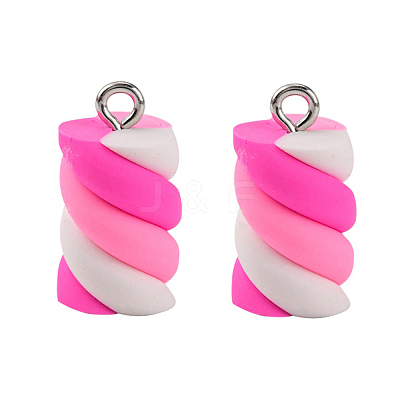 Handmade Polymer Clay Charms X-CLAY-T016-83F-1