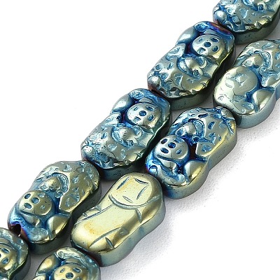 Electroplated Synthetic Non-magnetic Hematite Beads Strands G-F767-03C-1