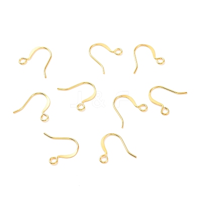 Brass Earring Hooks X-KK-F824-012G-1